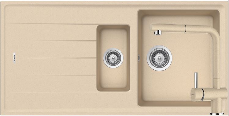 Set Schock chiuveta Element D-150 + baterie Epos extractibila