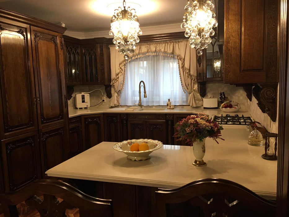 Blat si peninsula de bucatarie quartz Terra 01 - Sibiu