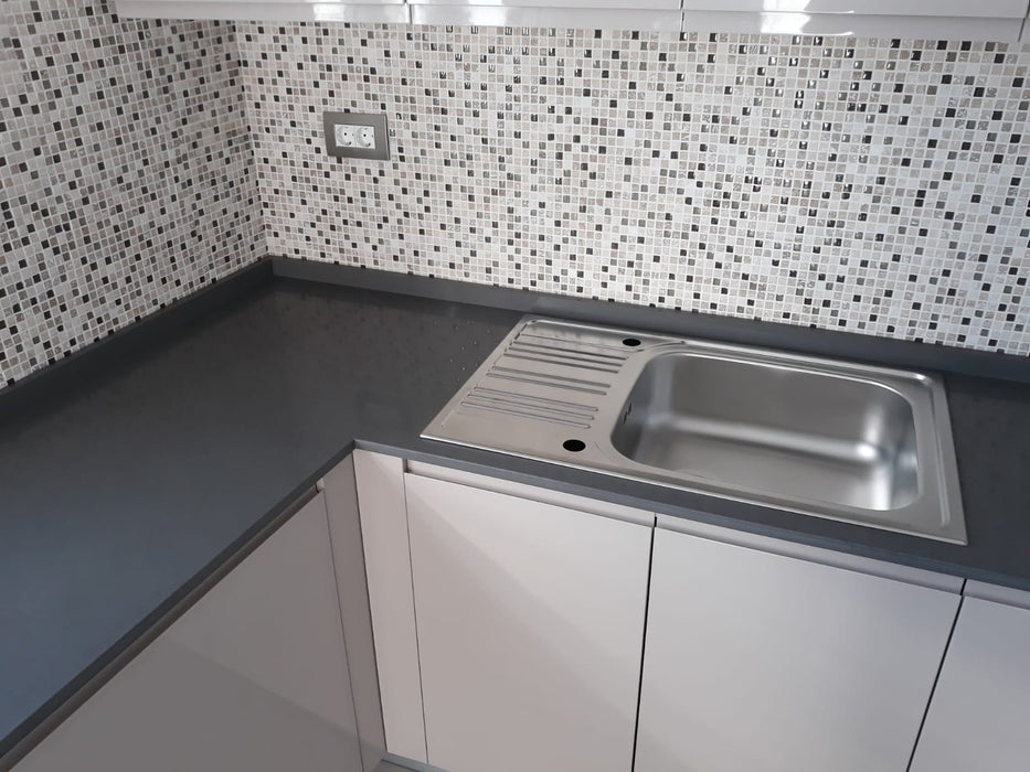 Mobilier bucatarie modern MDF nuanta gri 01