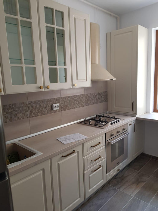 Mobilier bucatarie clasic MDF nuanta bej 03