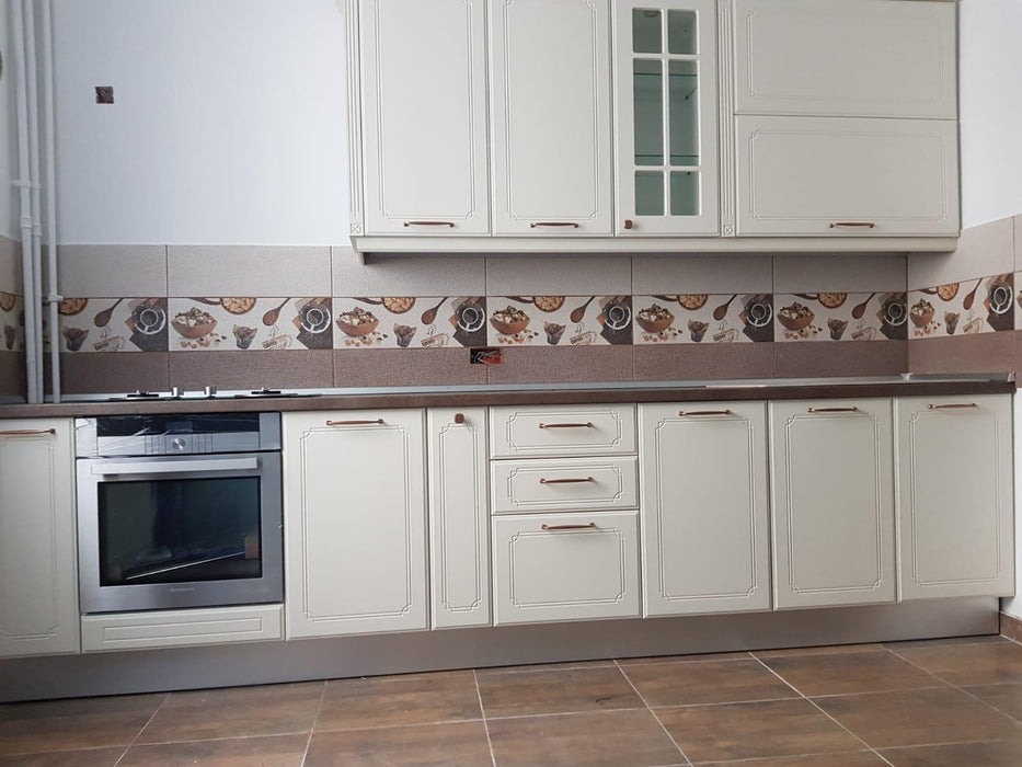 Mobilier bucatarie clasic MDF nuanta bej 04