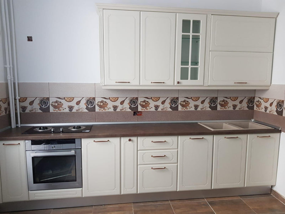 Mobilier bucatarie clasic MDF nuanta bej 04