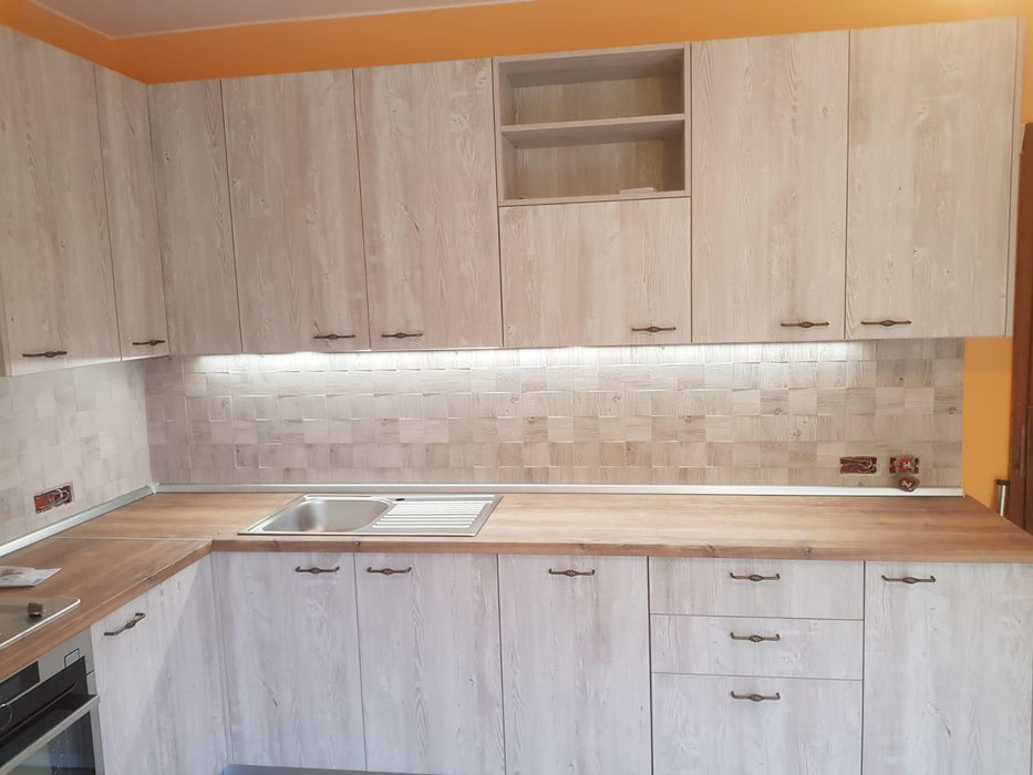 Mobilier bucatarie modern PAL finisaj Pin