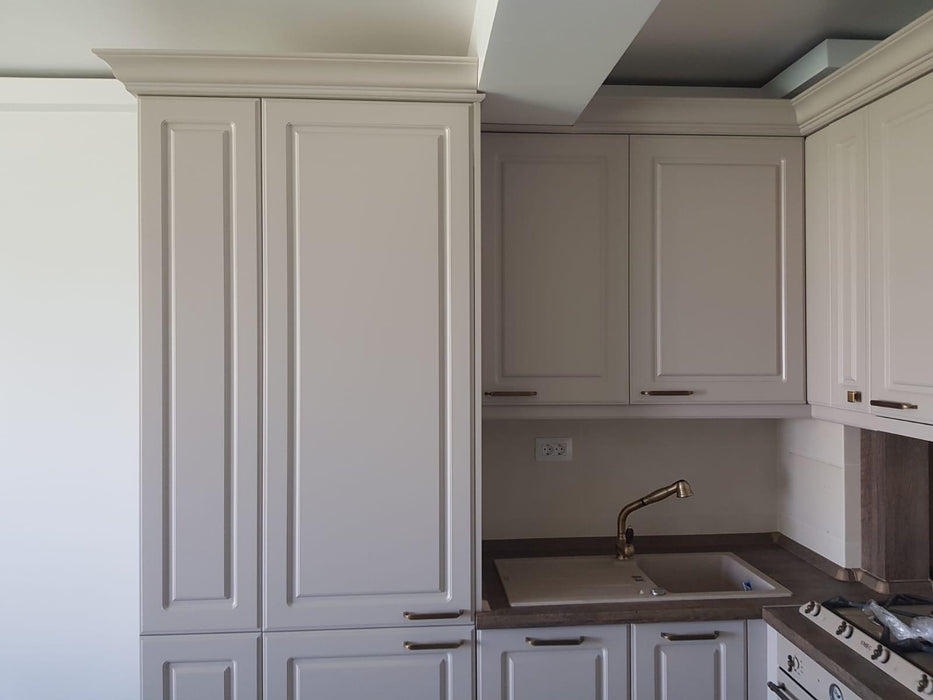 Mobilier bucatarie clasic MDF nuanta alb 02