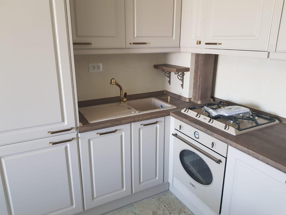 Mobilier bucatarie clasic MDF nuanta alb 02