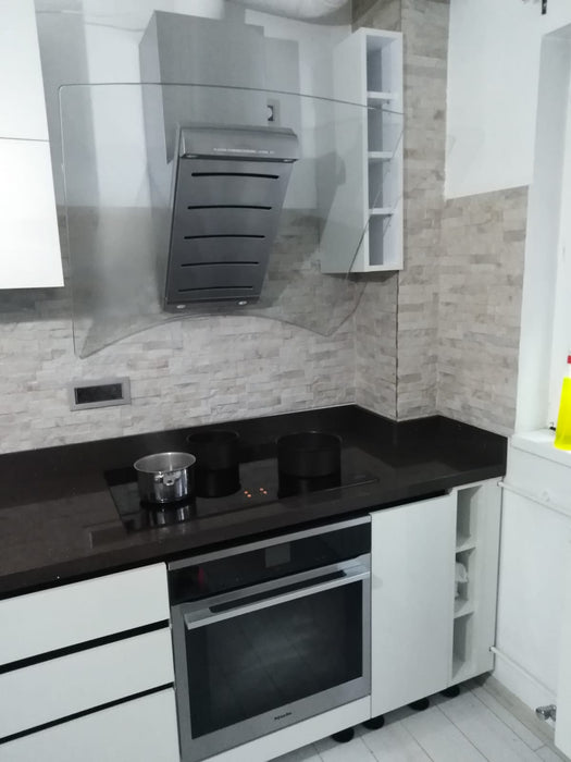 Mobilier de bucatarie modern MDF nuanta alb lucios