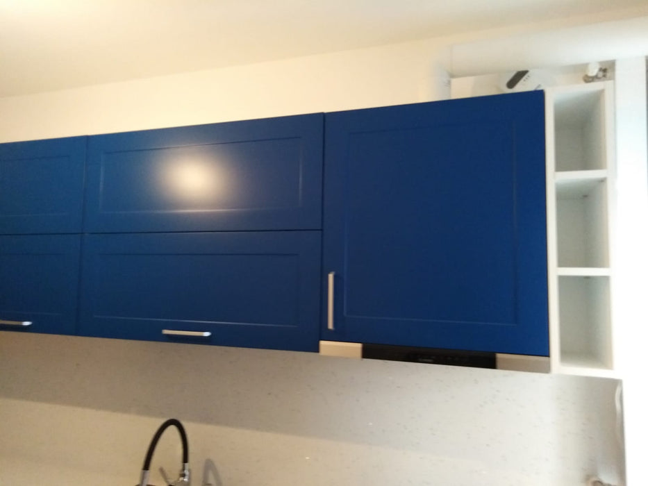 Mobilier bucatarie clasic MDF nuanta albastru