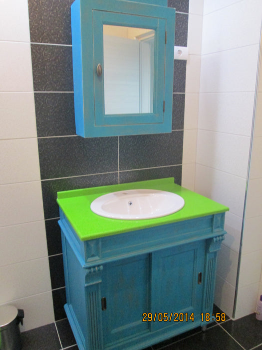 BLAT DE BAIE QUARTZ FRESH GREEN