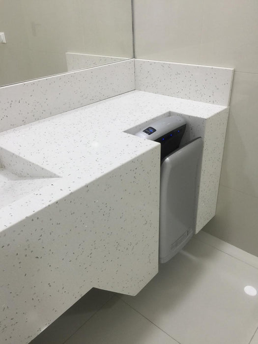 Blat baie quartz MIRAT cu uscator maini incorporat spatiu public 01 - Constanta