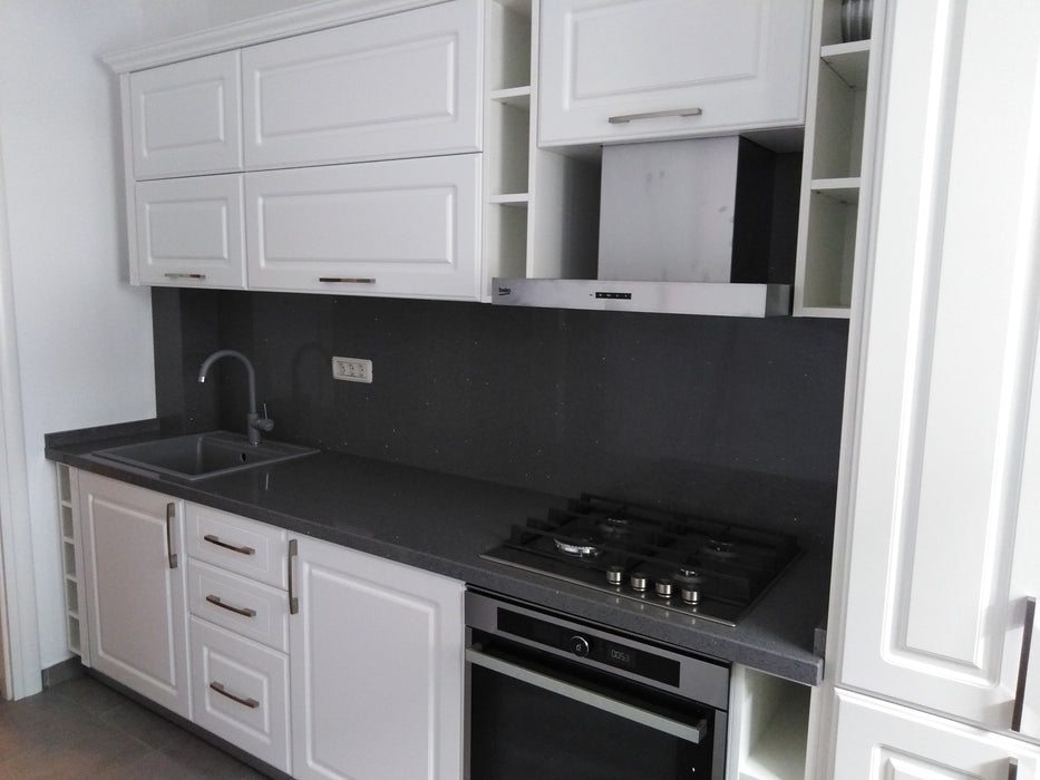 Mobilier bucatarie clasic MDF nuanta alb 03