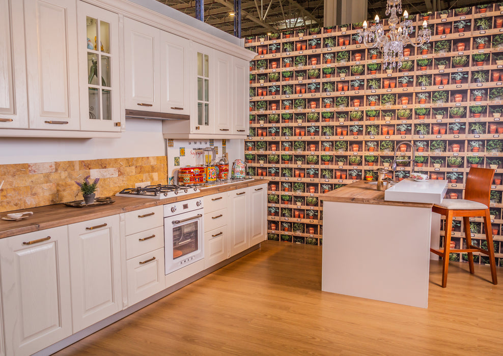 Mobilier bucatarie clasic MDF nuanta bej