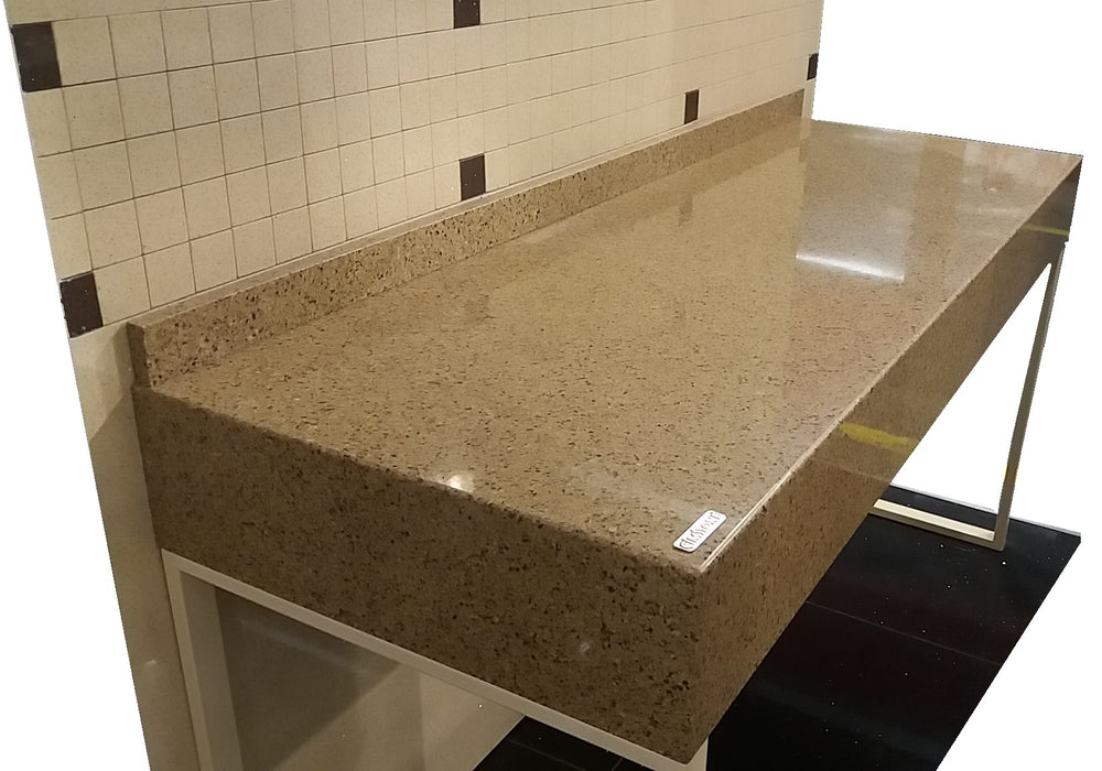 Blat baie suspendat quartz NEVERS 1600 x 520 mm