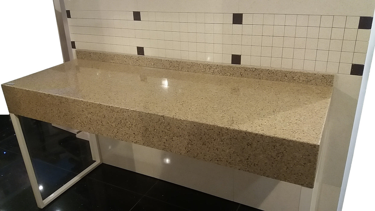 Blat baie suspendat quartz NEVERS 1600 x 520 mm