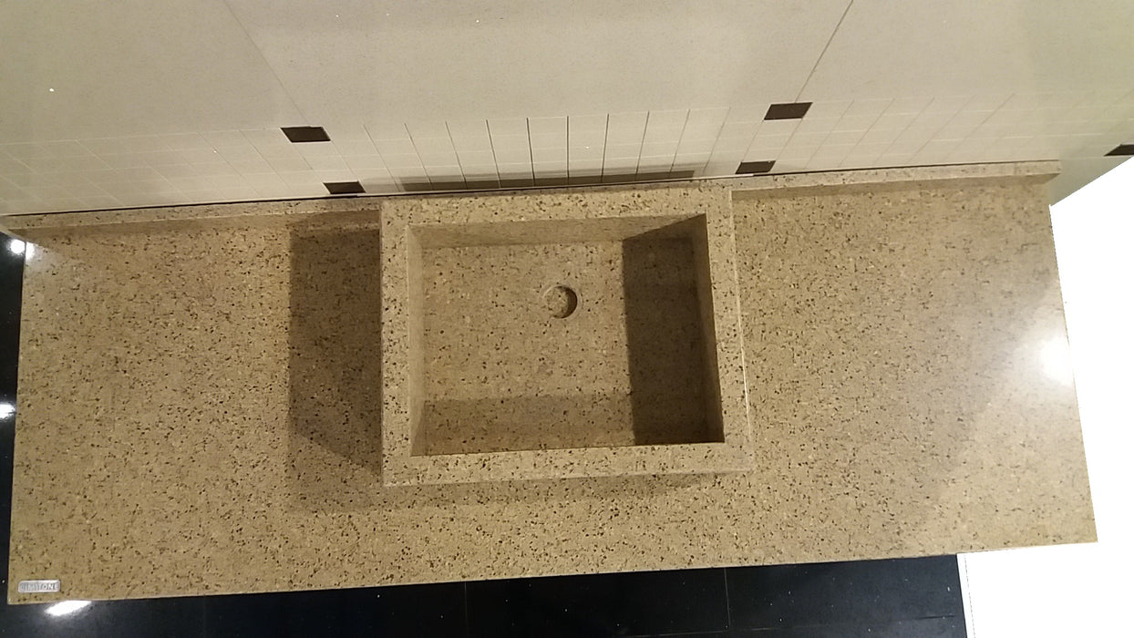 Blat baie suspendat quartz NEVERS 1600 x 520 mm