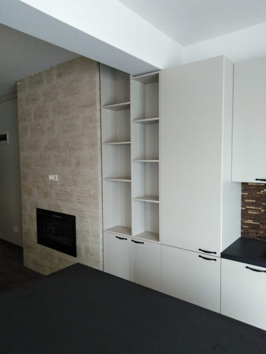 Mobilier bucatarie modern PAL nuanta gri taupe