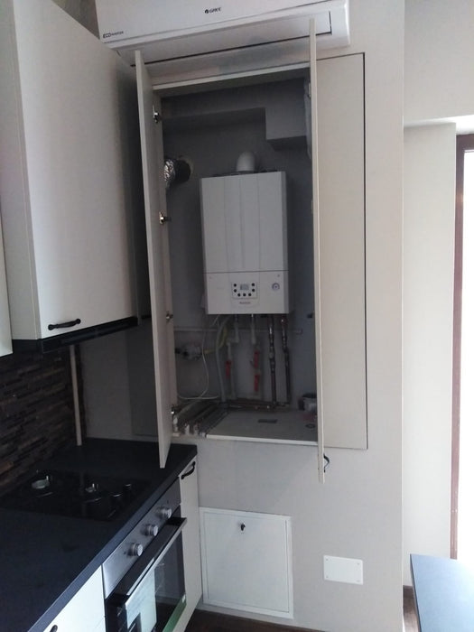 Mobilier bucatarie modern PAL nuanta gri taupe