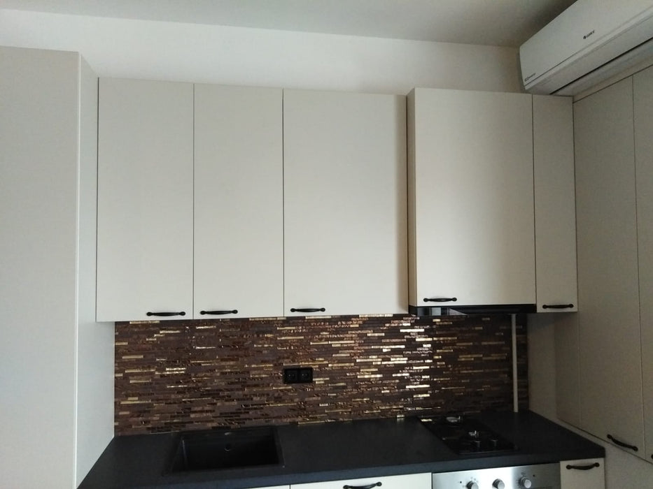 Mobilier bucatarie modern PAL nuanta gri taupe