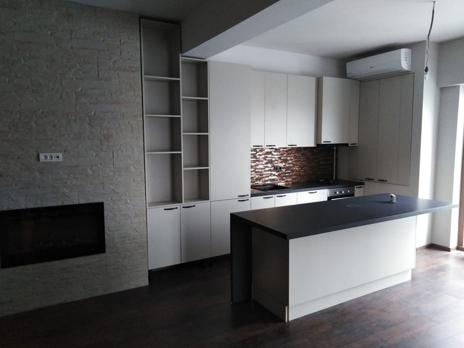 Mobilier bucatarie modern PAL nuanta gri taupe