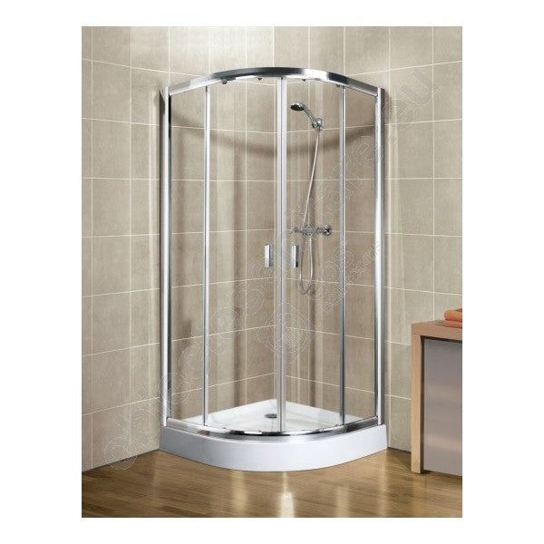 Set Cabina + Cadita Dus Lazuro semirotunda 80 x 80 cm