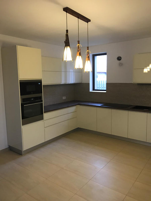 Mobilier bucatarie modern MDF nuanta bej 02