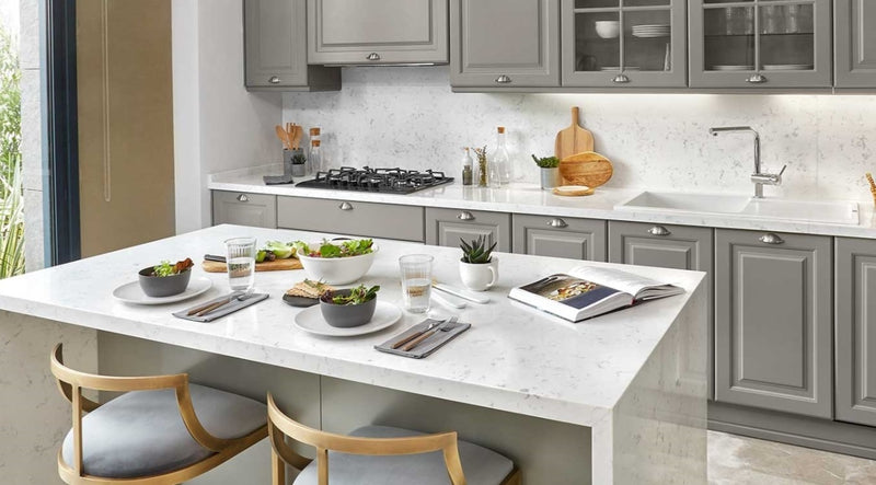 BLAT DE BUCATARIE QUARTZ KASHMERA WHITE