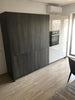 Mobilier bucatarie modern MDF finisaj wenge + crem