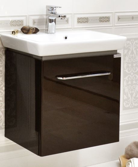 Set baza mobilier + lavoar PORTO 55 cm Maro