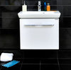 Set baza mobilier + lavoar PORTO 65 cm Alb