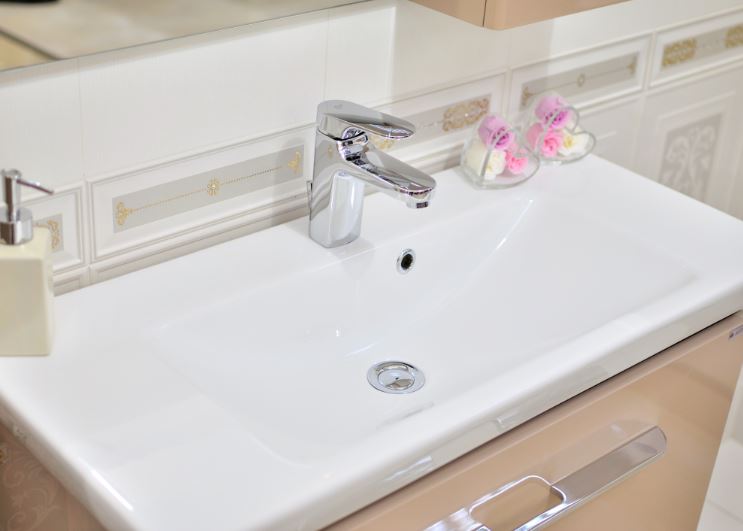 Set baza mobilier + lavoar PORTO 85 cm Cappuccino