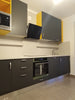 Mobilier bucatarie modern MDF nuanta antracit si galben