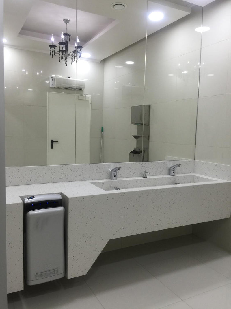 Blat baie quartz MIRAT cu uscator maini incorporat spatiu public 01 - Constanta