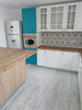 Mobilier bucatarie clasic MDF nuanta alb + clasic ocean