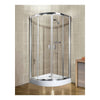 Set Cabina + Cadita Dus Lazuro semirotunda 80 x 80 cm