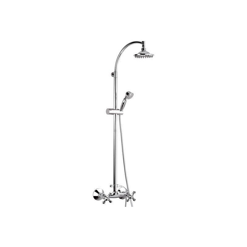 Coloana dus Revival crom